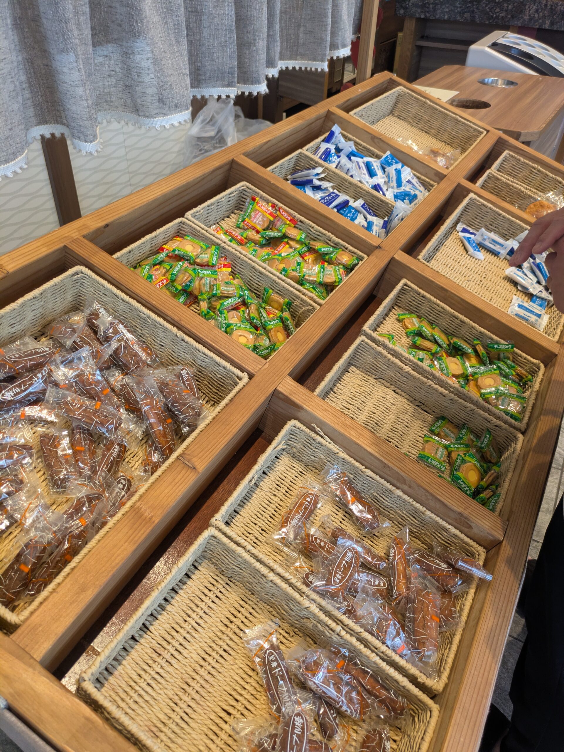 フリーフローのお菓子コーナー